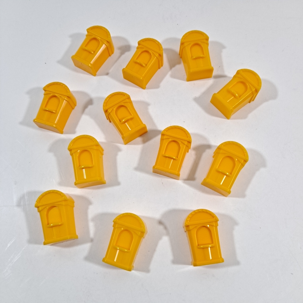 Monopoly Junior Ticket Booths Replacement Yellow 2005 Hasbro Set Of 12